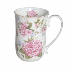 Hydrangea Tall Fine Bone China Mug