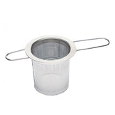 Tea Infuser 'Hang-in-Cup' Stainless Steel w Folding Handles