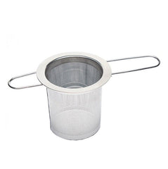 Tea Infuser 'Hang-in-Cup' Stainless Steel w Folding Handles