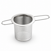 Tea Infuser 'Hang-in-Cup' Stainless Steel w Folding Handles