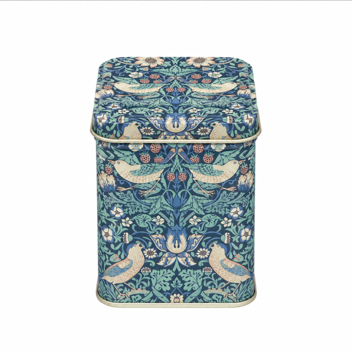 Tea Caddy William Morris Strawberry Thief Blue