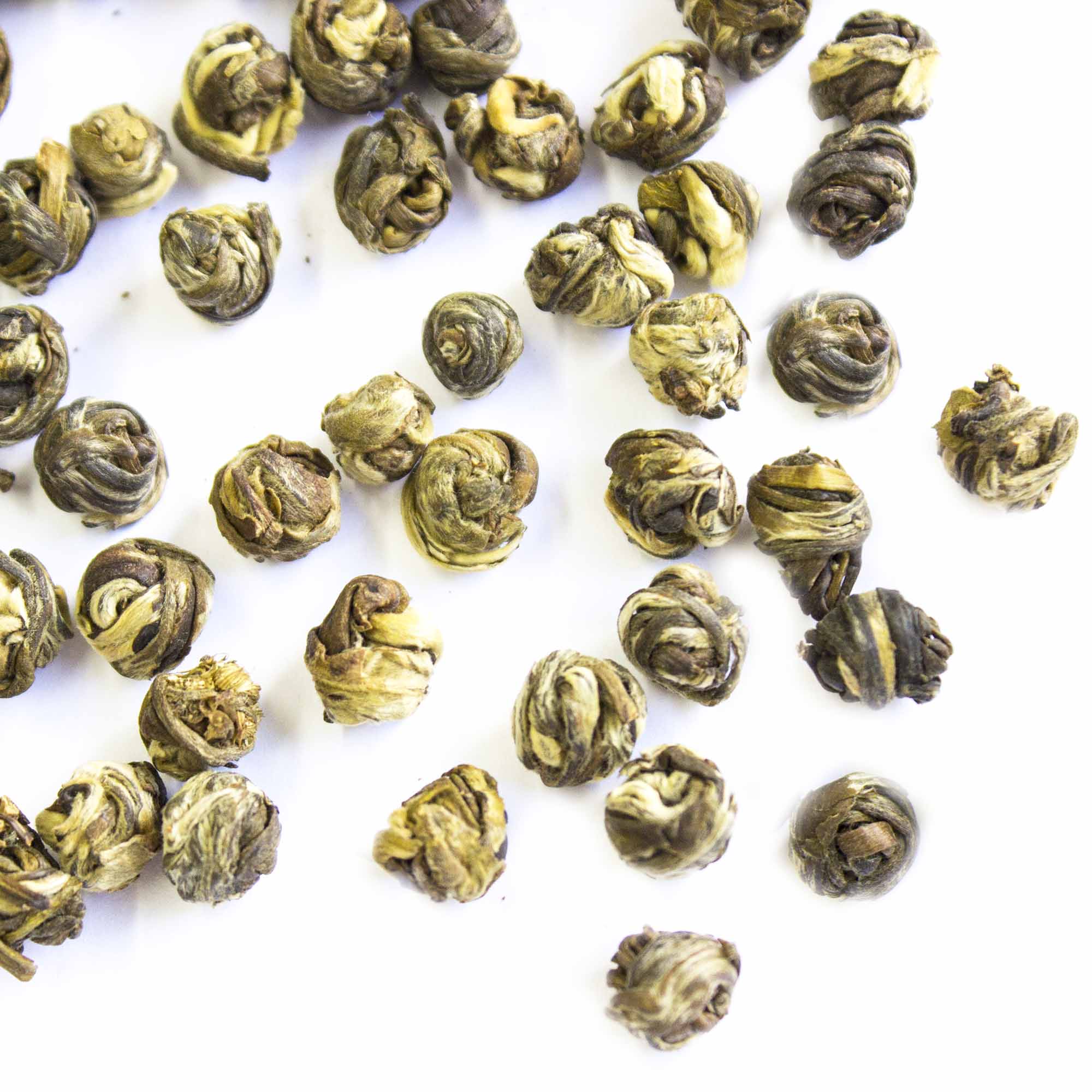 Buddha's Tears Green Tea (Dragon Pearls, Jasmine Pearls)