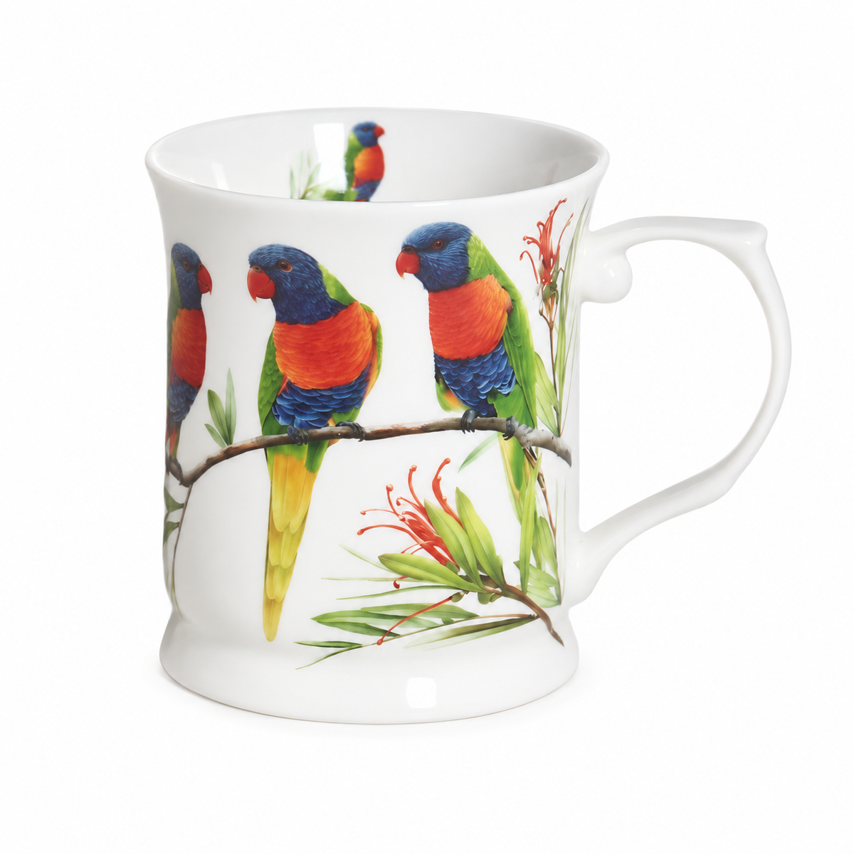 Mug Fine Bone China Rainbow Lorikeet