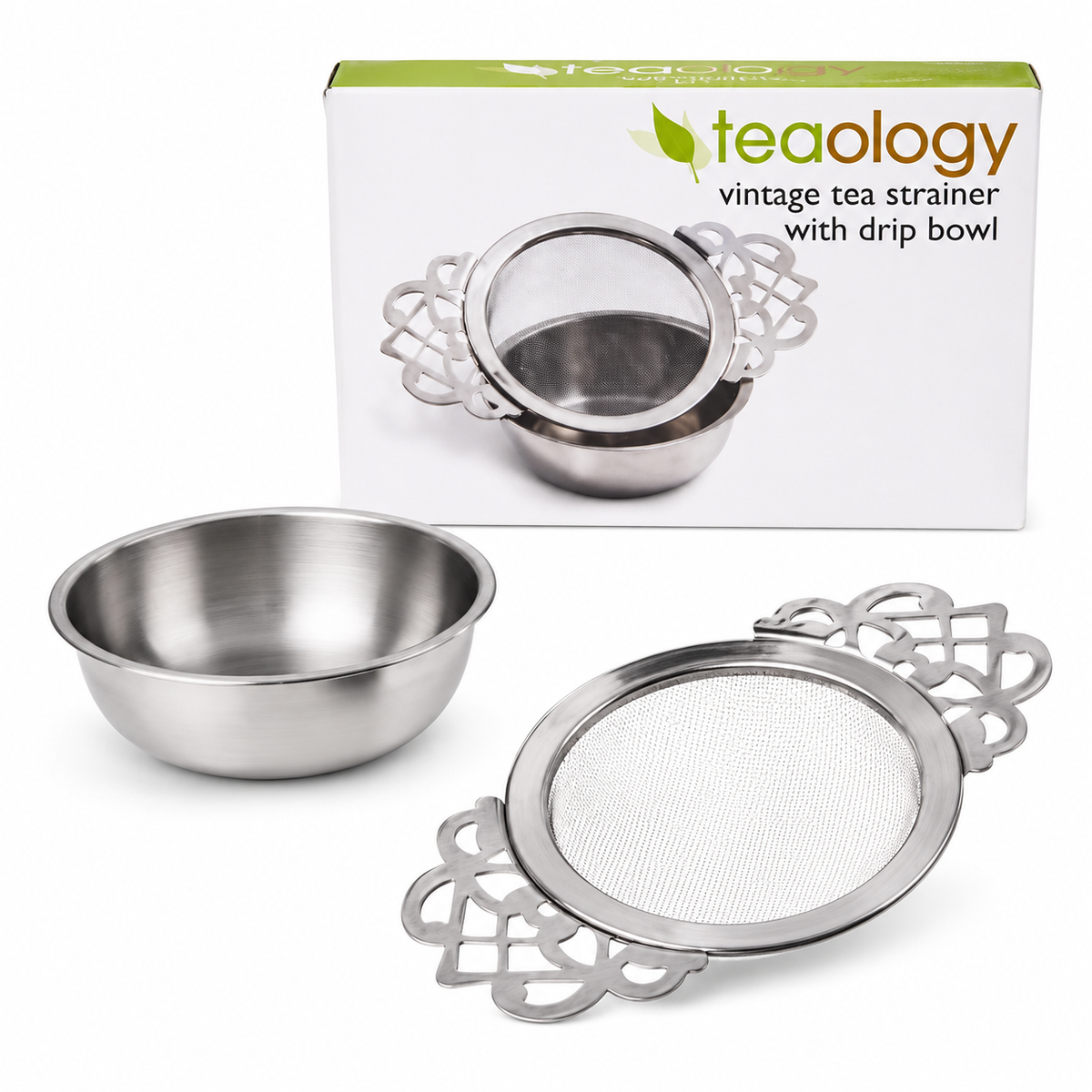 Tea Strainer Vintage style, Stainless Steel