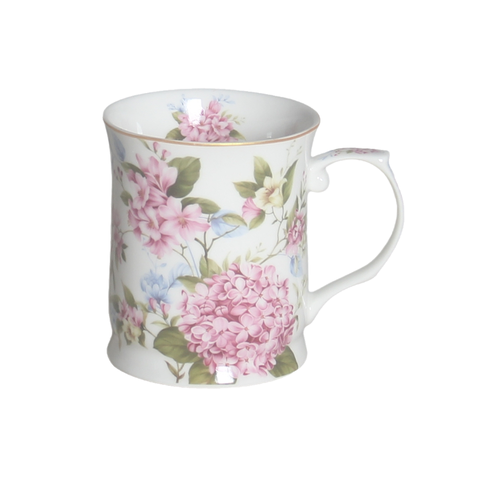 Hydrangea Fine Bone China Mug