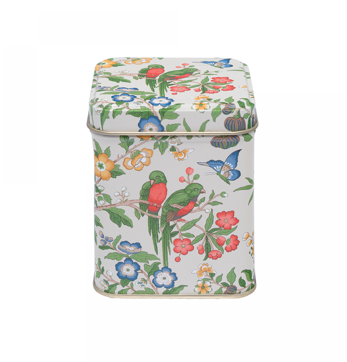 Tea Caddy square Sanderson Chinoiserie