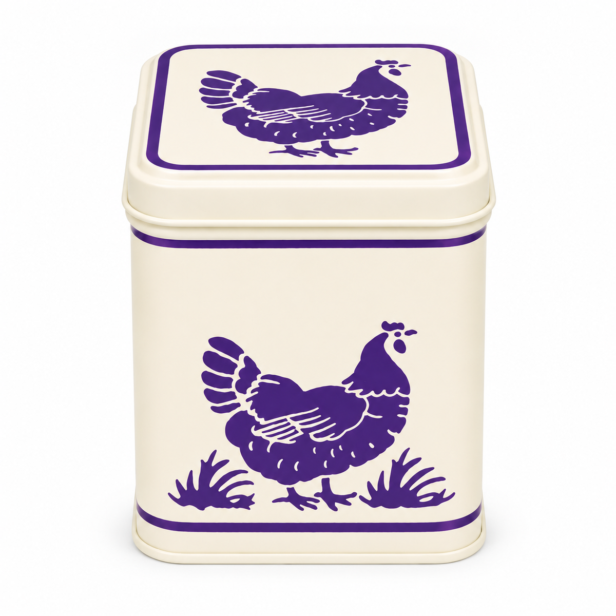 Tea Caddy square Emma Bridgewater Blue Hen