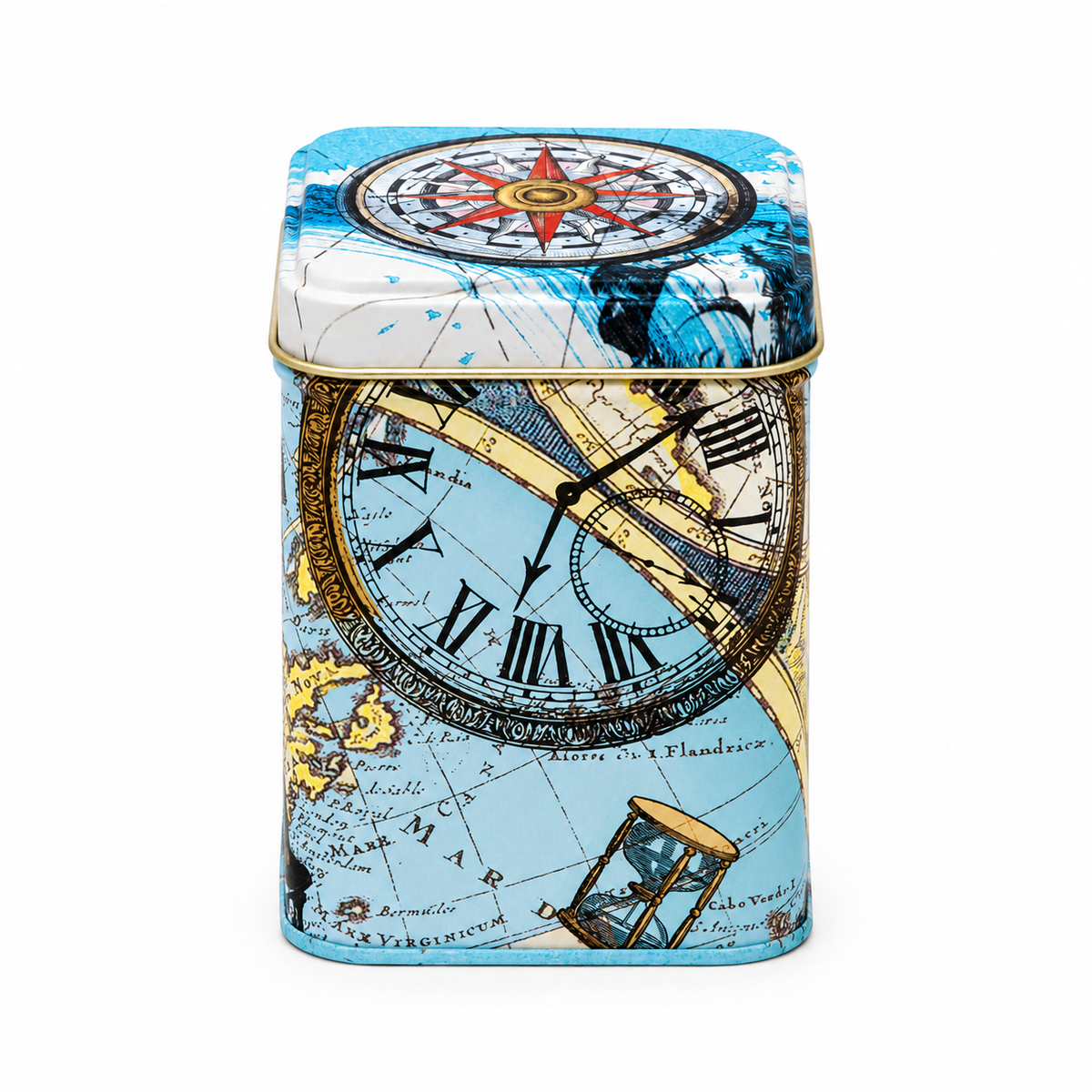 Tea Caddy square 'Nautical Adventure'